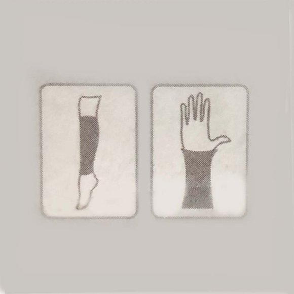 Hudson Fashion Ripped Black Cuffs for Arms or Legs Matte Opaque Women One Size - Picture 2 of 6